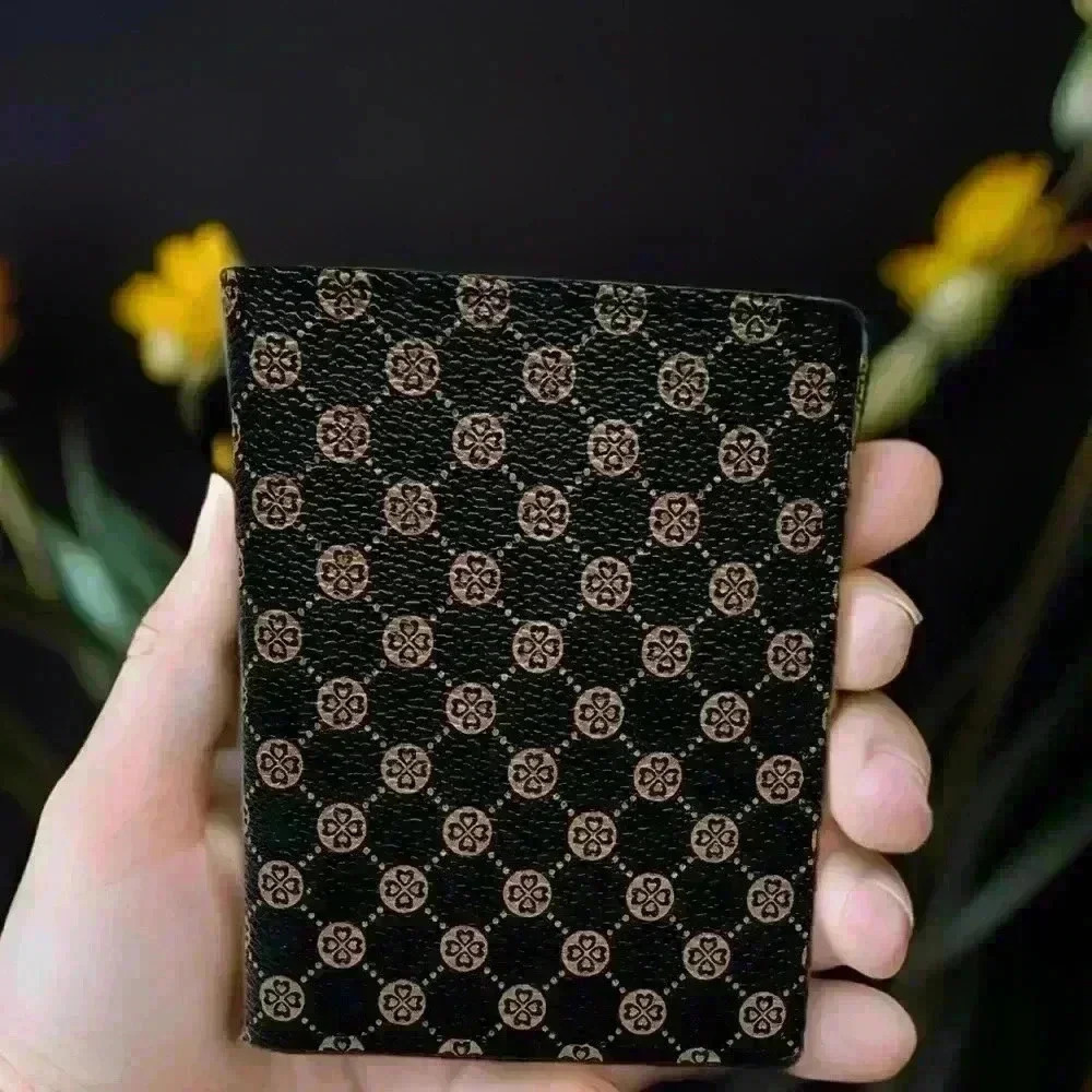 The Classic Card Wallet Flap in Coffee Brown